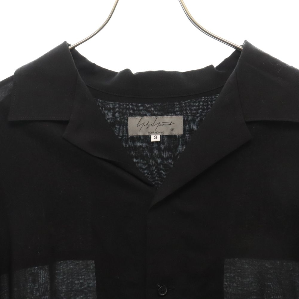 Y-3 YOHJI YAMAMOTO タオル オープンカラーシャツ 半袖シャツ Yohji Yamamoto ヨウジヤマモト Y's for men ワイズフォーメン