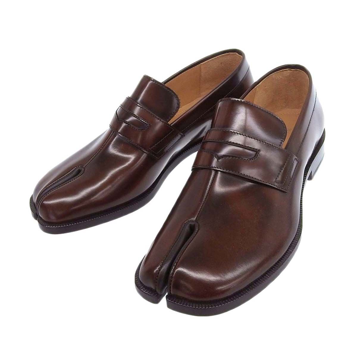 メゾンマルジェラ Tabi タビ ローファー メンズ ブラウン Maison Margiela【中古】 【アパレル・小物】