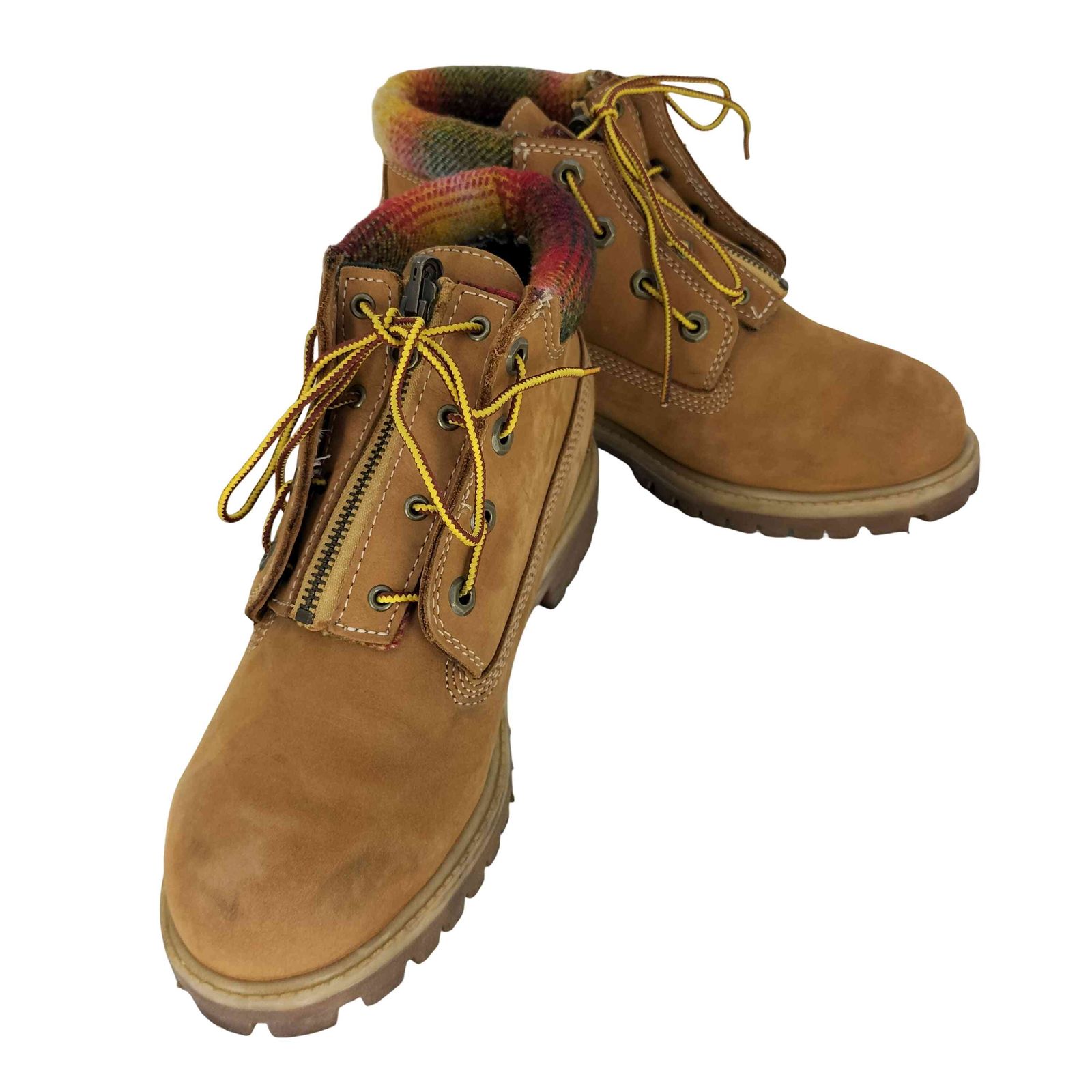 ティンバーランド Timberland WATERPROOF 3WAY 裏地チェック ウィートヌバック チャッカブーツ メンズ JPN：25 