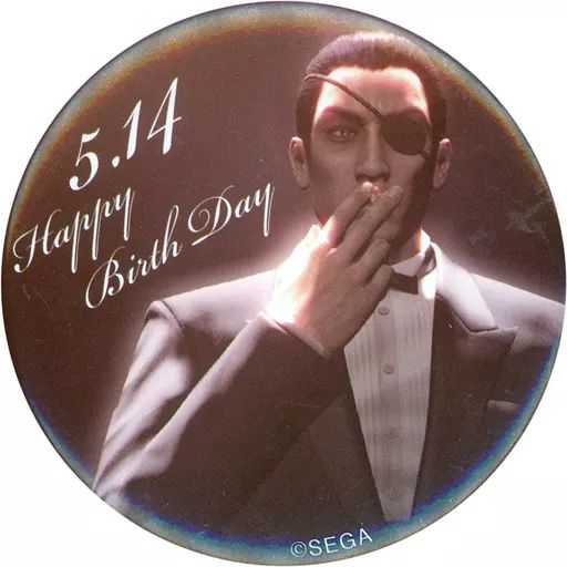 中古】バッジ・ピンズ 真島吾朗 誕生日特典缶バッジ 「セガラッキー