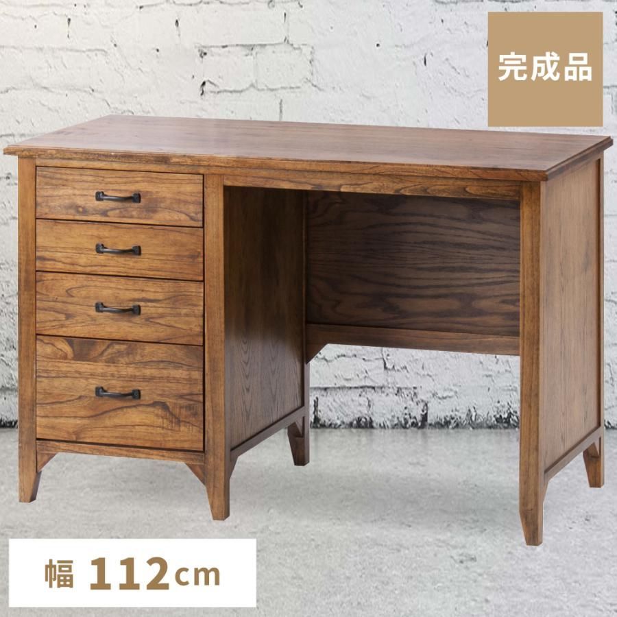 ハンドメイドで製造している為 小傷がある場合がございます 気になる方は恐れ入りますがご はお控えください デスク 机 おしゃれ パソコンデスク PCデスク 引き出し 収納 木製 アンティーク テレワーク 在宅勤務 在宅ワーク 安い 作業机 書斎机