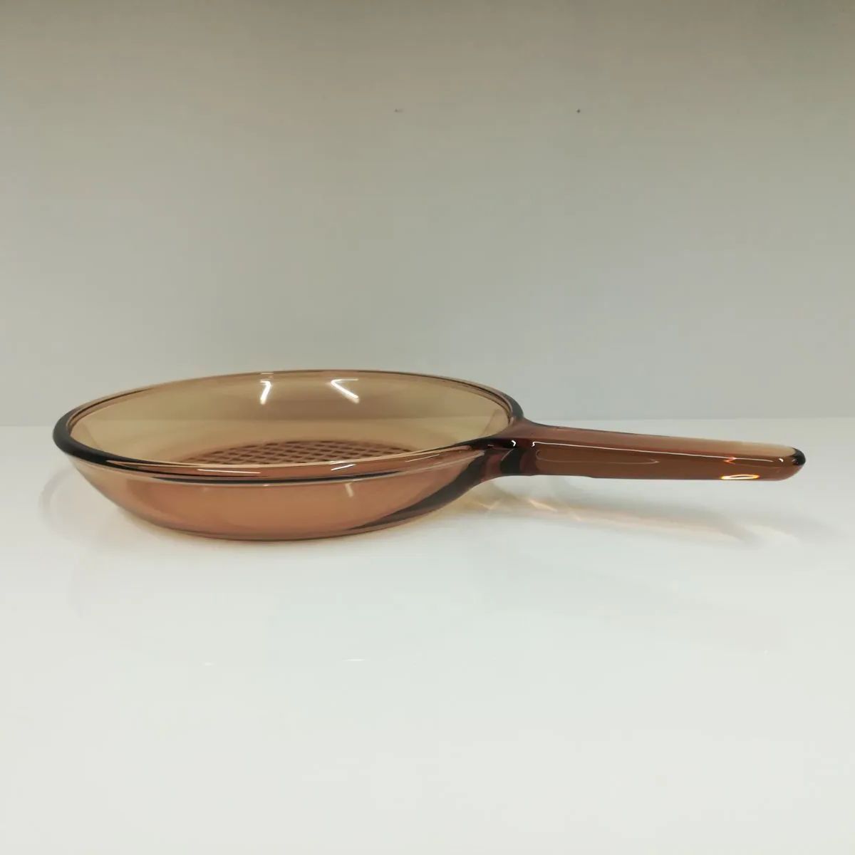 美品　VISION CORNING ビジョン 耐熱ガラス 鍋 フライパン VISION FRANCE ビジョン コーニング ガラスフライパン18cmと蓋
