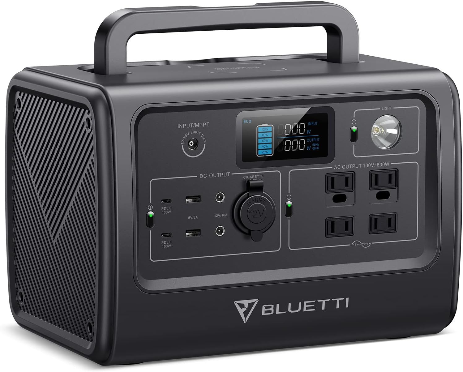 BLUETTI ポータブル電源 EB70S 大容量 716Wh AC800W(瞬間最大1400W