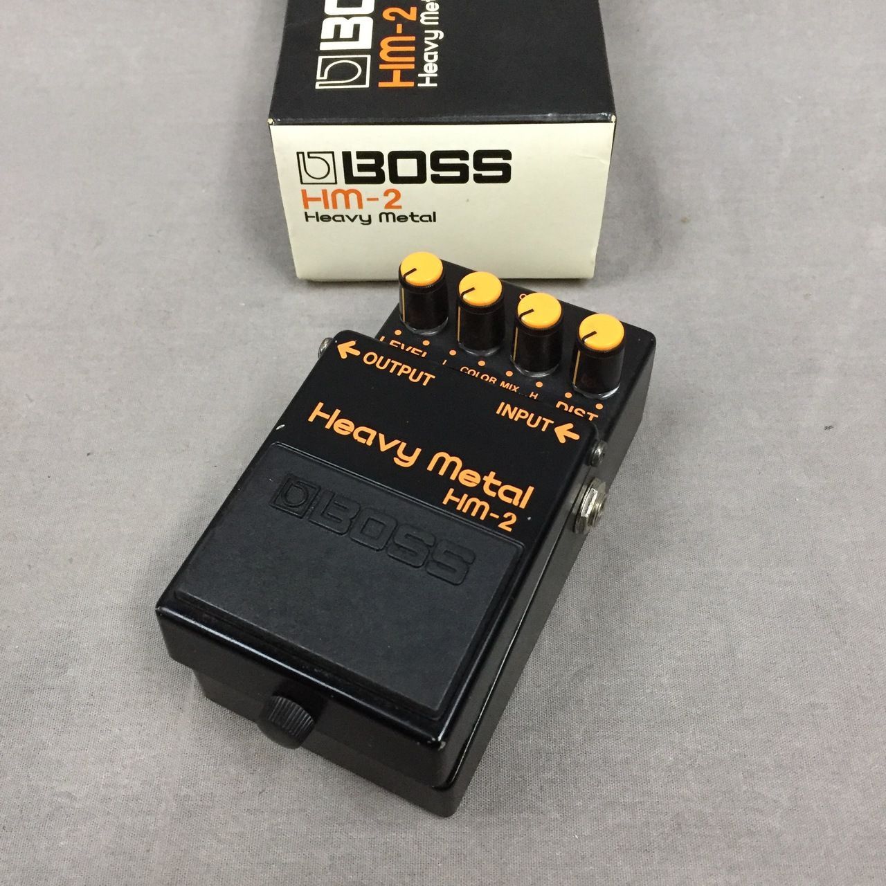 即発送 Boss HM-2 箱説明書 保証書付き シリアル47万 BOSS HM-2 黒ラベル ACA電源仕様 旧箱付属 f146 - メルカリ