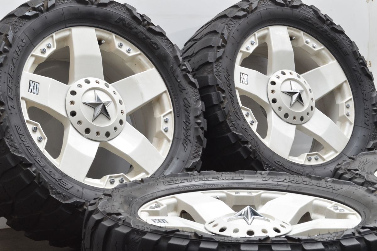 サイズ KMC XDシリーズ ロックスター 20in 8.5J 10 PCD139.7-150 5Hマルチ ニットー エクストリーム テレーン 33×12.50R20 LT