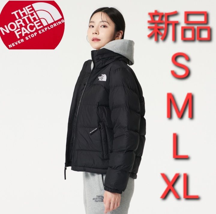 THE NORTH FACE　ノースフェイス　新品　 韓国語タグ付き 　日本未発売 ダウンジャケット　中綿ジャケット アウター　 海外限定　防寒  ストリート　ポイントロゴ ホワイトレーベル　韓国限定　フード収納 ロゴレディース 新作　軽量ダウンジャケット