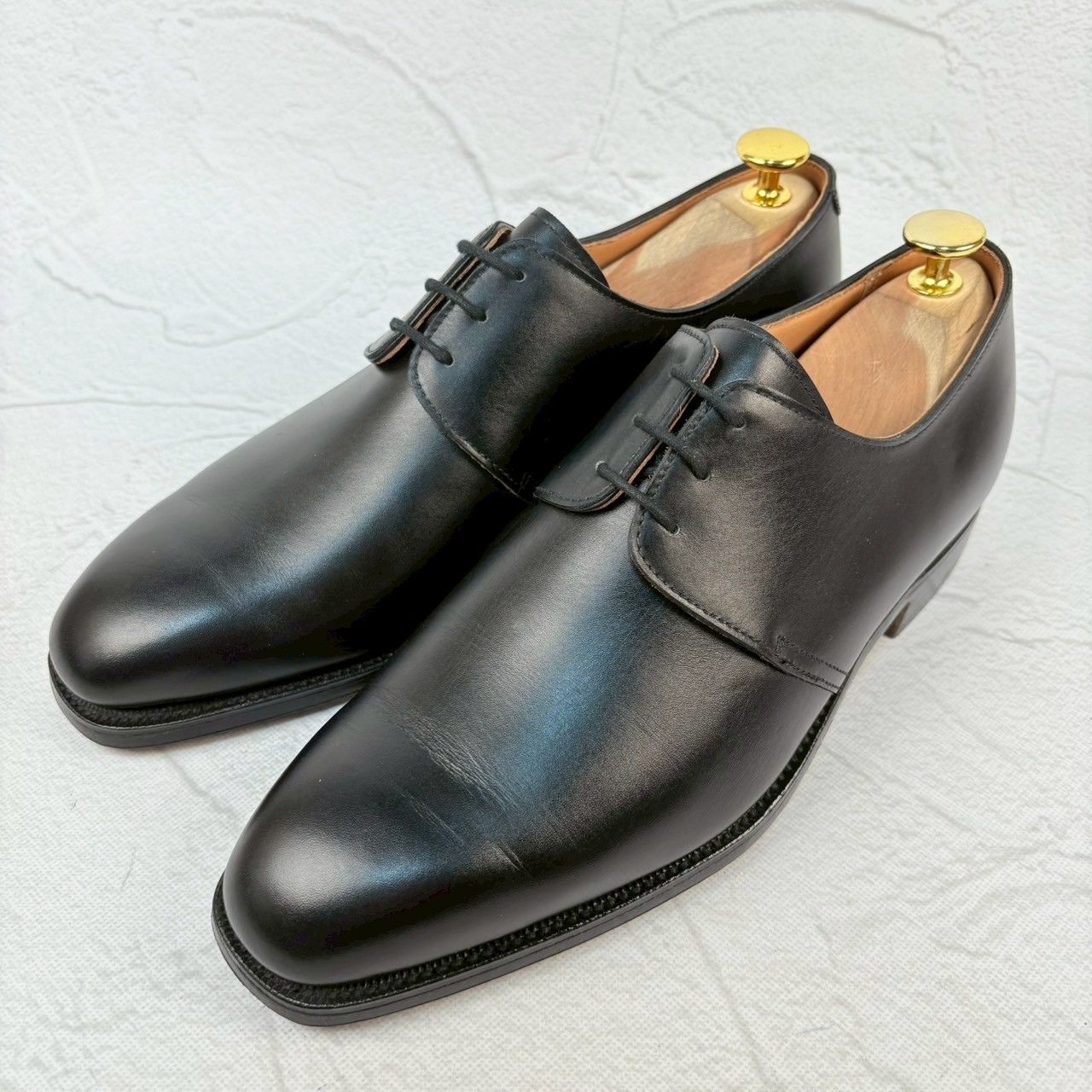 Crockett-Jones クロケットアンドジョーンズ GOODWOOD グッドウッド プレーン 外羽根 黒 ブラック UK6E | 24.5 スクエア ヒドゥンチャネル ハンドグレード W3212