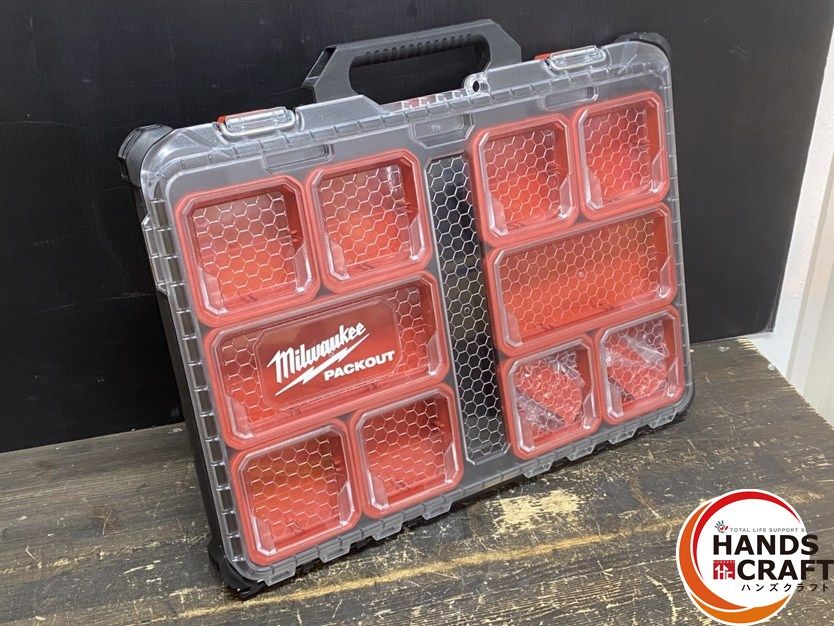 ● ♥品 Milwaukee ミルウォーキー PACKOUT パックアウト 工具箱 ツールケース ブラック 長さ 約500mm×幅 約380mm×高さ 約65mm
