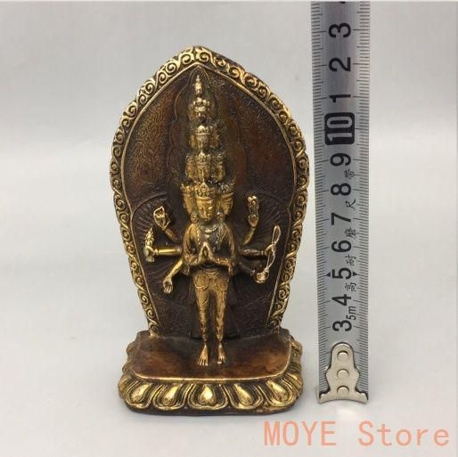 銅製 八臂十一面観音像の置物   装飾品   工芸品 美術品 131010_414871972782186910692_9