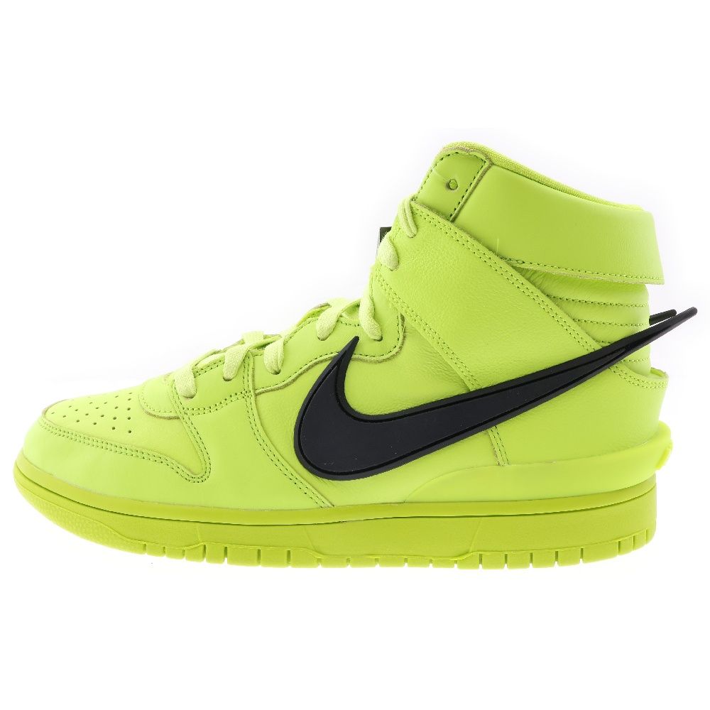 NIKE (ナイキ) ×AMBUSH DUNK HIGH アンブッシュ ダンク ハイカットスニーカーシューズ イエロー US9.5/27.5cm CU7544-300