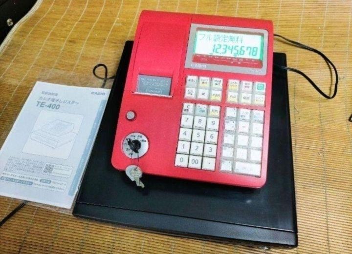 カシオレジスター TE-400 フル設定無料 PC連携売上管理 925222 カシオレジスター TE-400 フル設定無料 美品PC連携売上管理