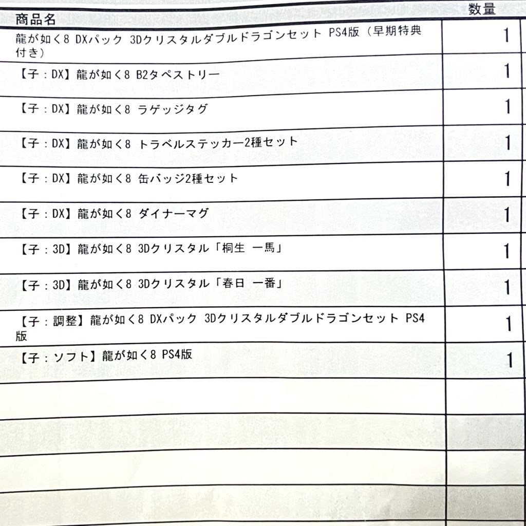 龍が如く8 DXパック