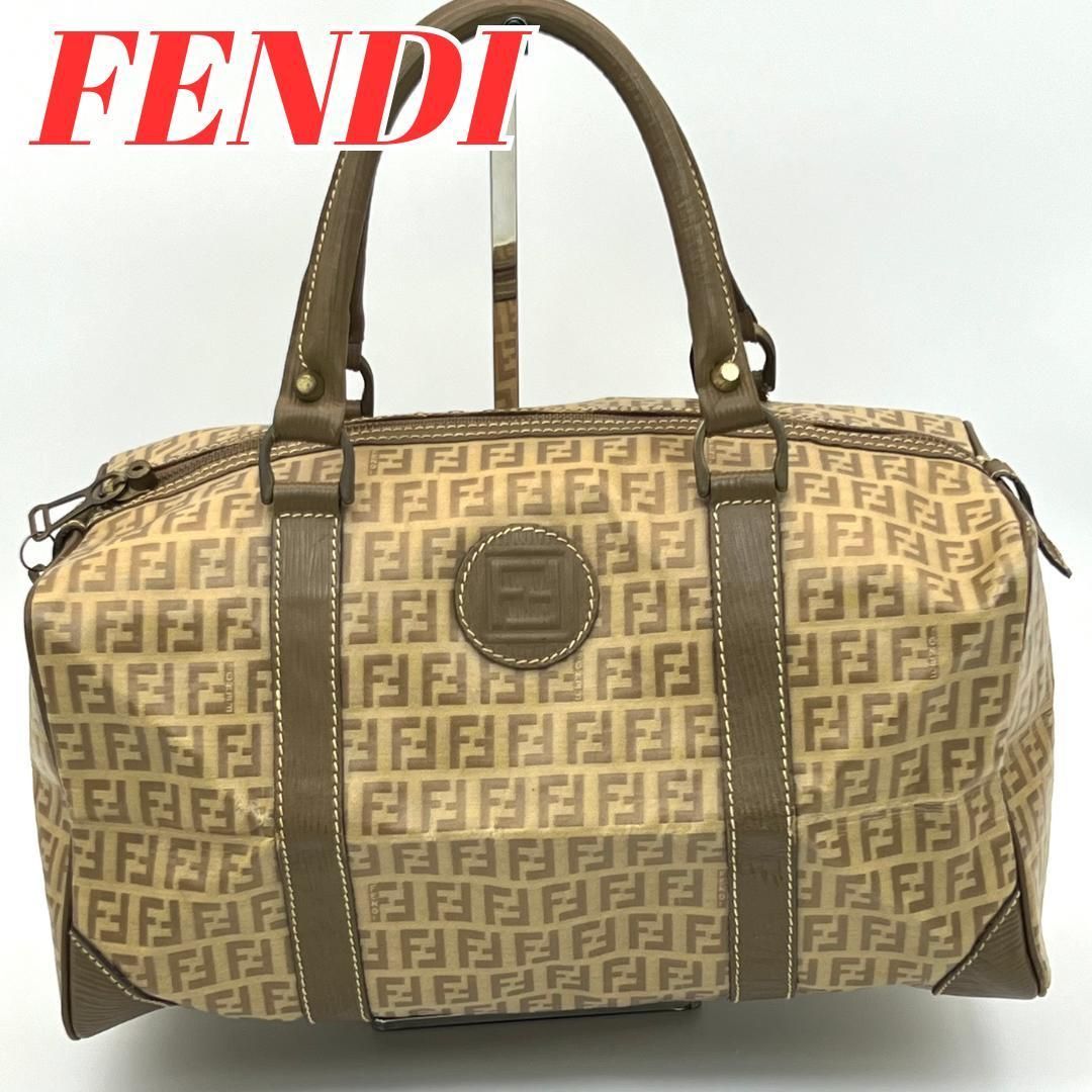 FENDI フェンディ ズッカ柄 ボストンバッグ オールド ヴィンテージ