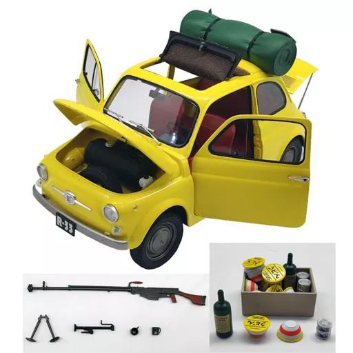 ミニカー 1|12 FIAT500 ルパン三世 カリオストロの城 キャラクタービークルシリーズ CVS-001