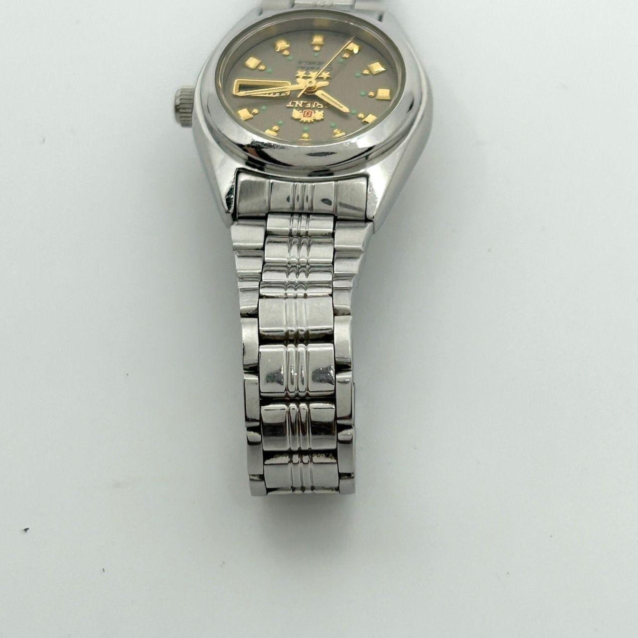 ORIENT オートマチック21ジュエル自動巻き腕時計 ステンレスレディース Orient Automatic 21 Jewels Vintage Japan Made Day/Date