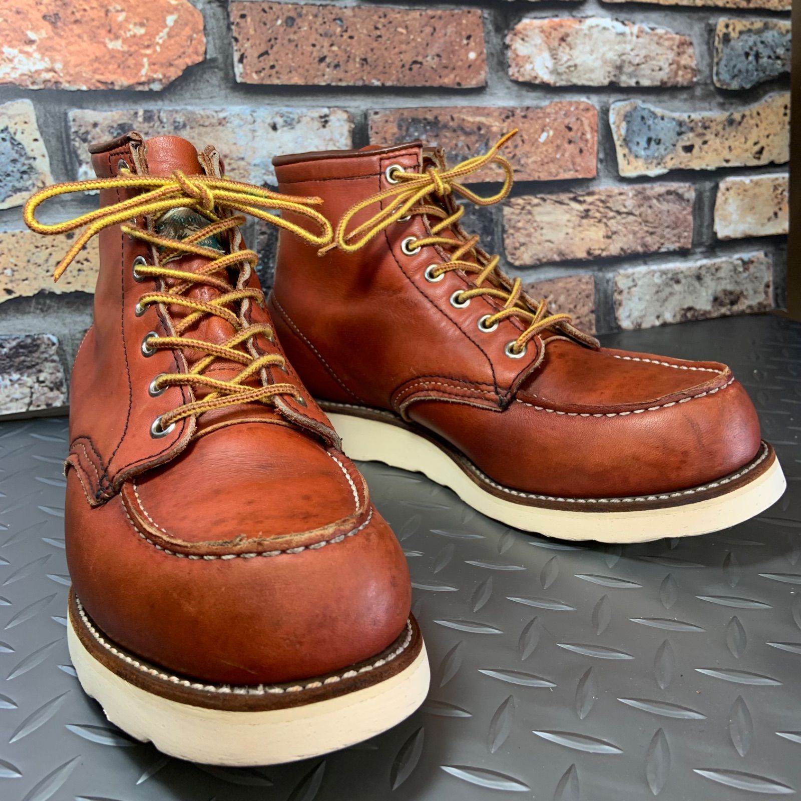 ト*ー様 レッドウィング　8875 四角犬　犬タグ ☆REDWING 8875 表四角犬タグ 1996年製 US7.5E (24E12) 希少モデル