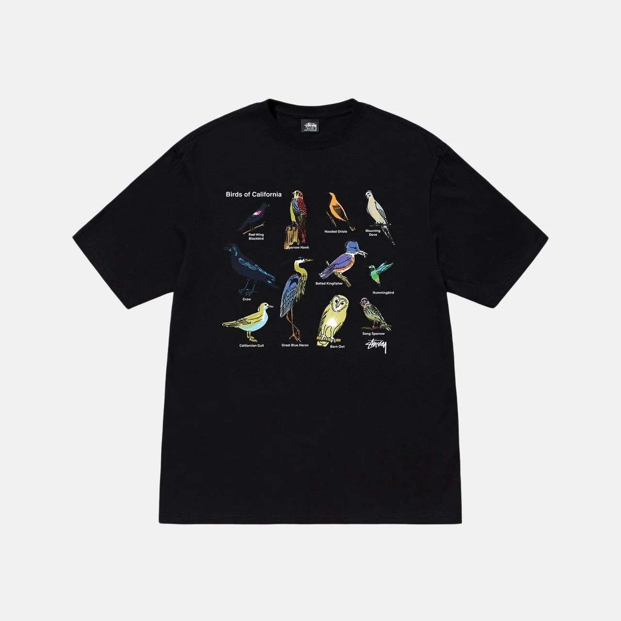 完売品 stussy CALIFORNIA BIRDS TEE ブラック M 黒