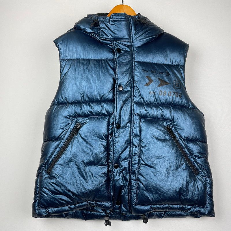 品 DIESEL ディーゼル METALLIC LAYERED FILLING VEST メタリック レイヤード フィリング ベスト アウター ダウンベスト 141-251010-yo-01-tei