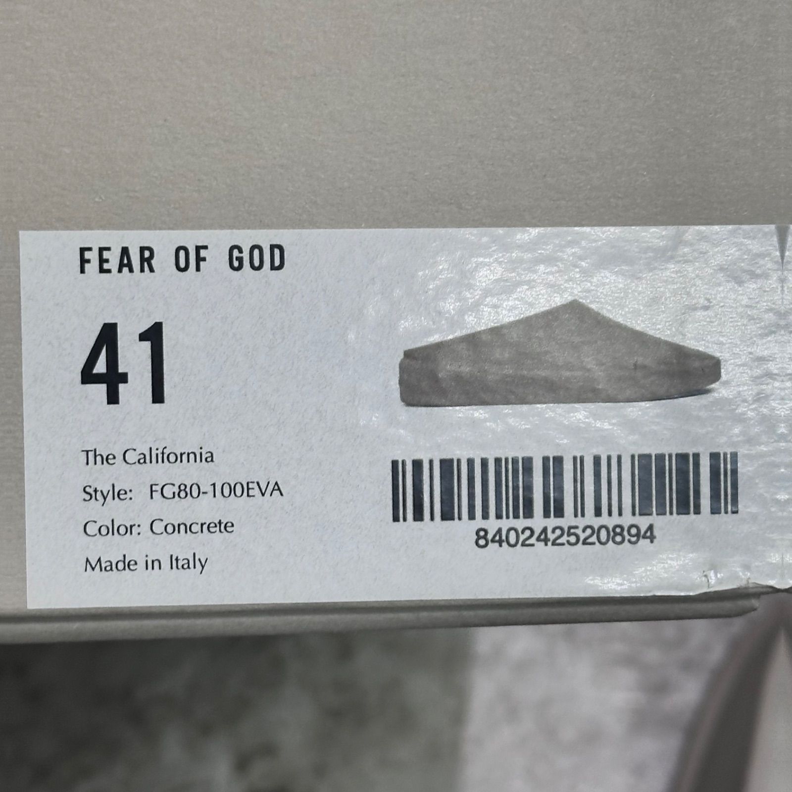 FEAR OF GOD THE CALIFORNIA SLIP-ON ザ カリフォルニア