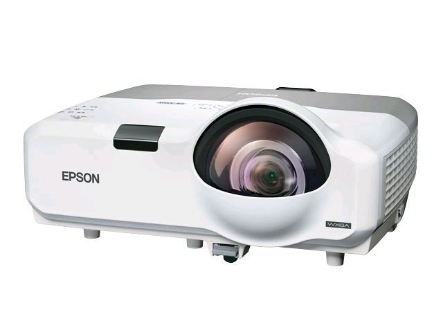 エプソン プロジェクター EB-535W (3400lm/WXGA/3.7kg/デスクトップ型超短焦点) 中古-とても良い