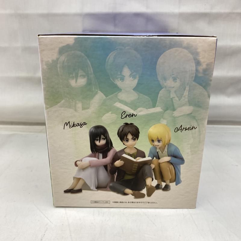 進撃の巨人 一番くじ A賞 エレン&ミカサ&アルミン フィギュア 壁の外の世界 一番くじ 進撃の巨人 〜 地鳴らし 〜 A賞 エレン & ミカサ & アルミン