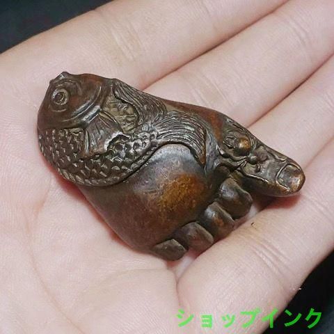 銅 細工 茶道具 香道具 蓋置 置物 知足常楽 つがい 銅製 工芸品