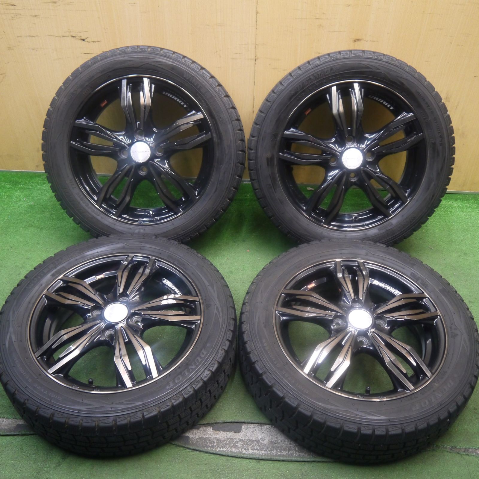 安い本店 ☆バリ溝☆ ダンロップ ウィンターマックス WM01 185/60R15 
