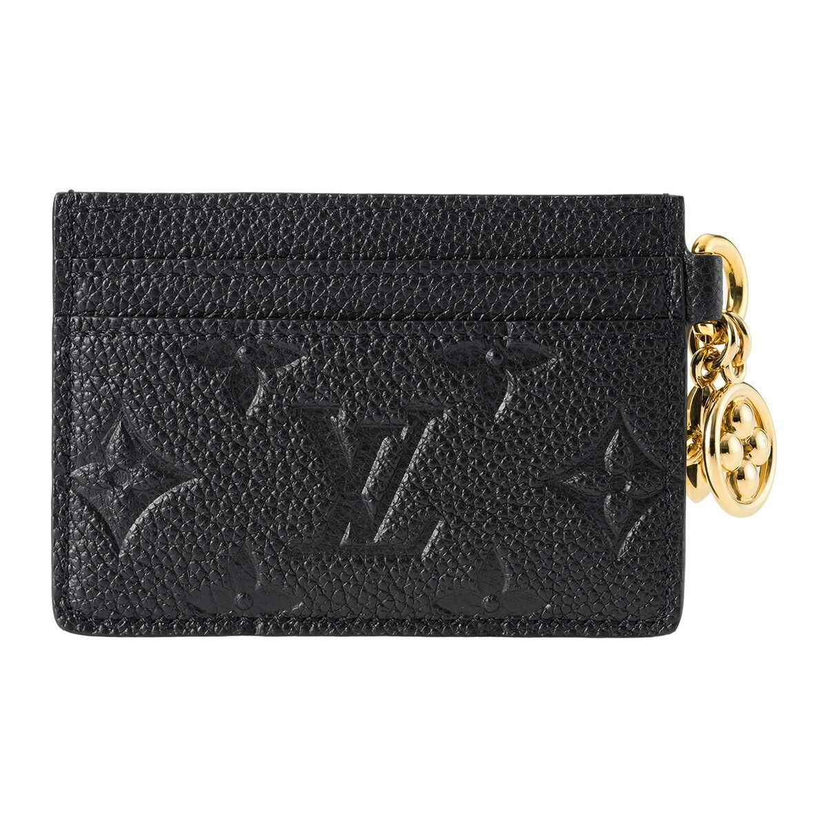 ルイヴィトン Louis Vuitton カードケース ポルト カルト LV チャーム ノワール