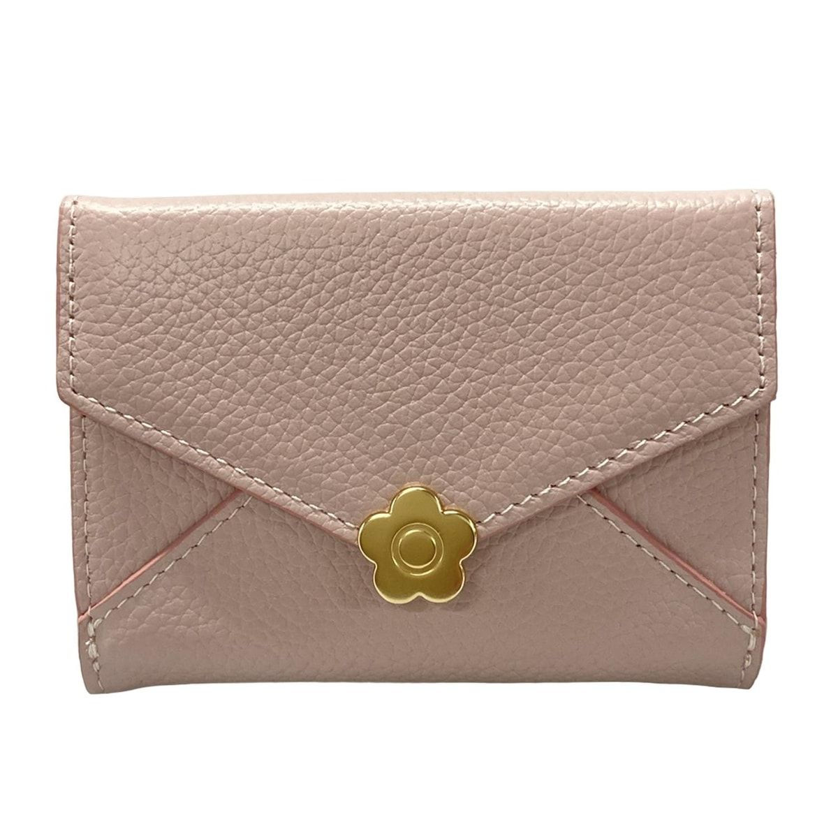 MARY QUANT(マリークワント) 3つ折り財布美品 - ピンク フラワー