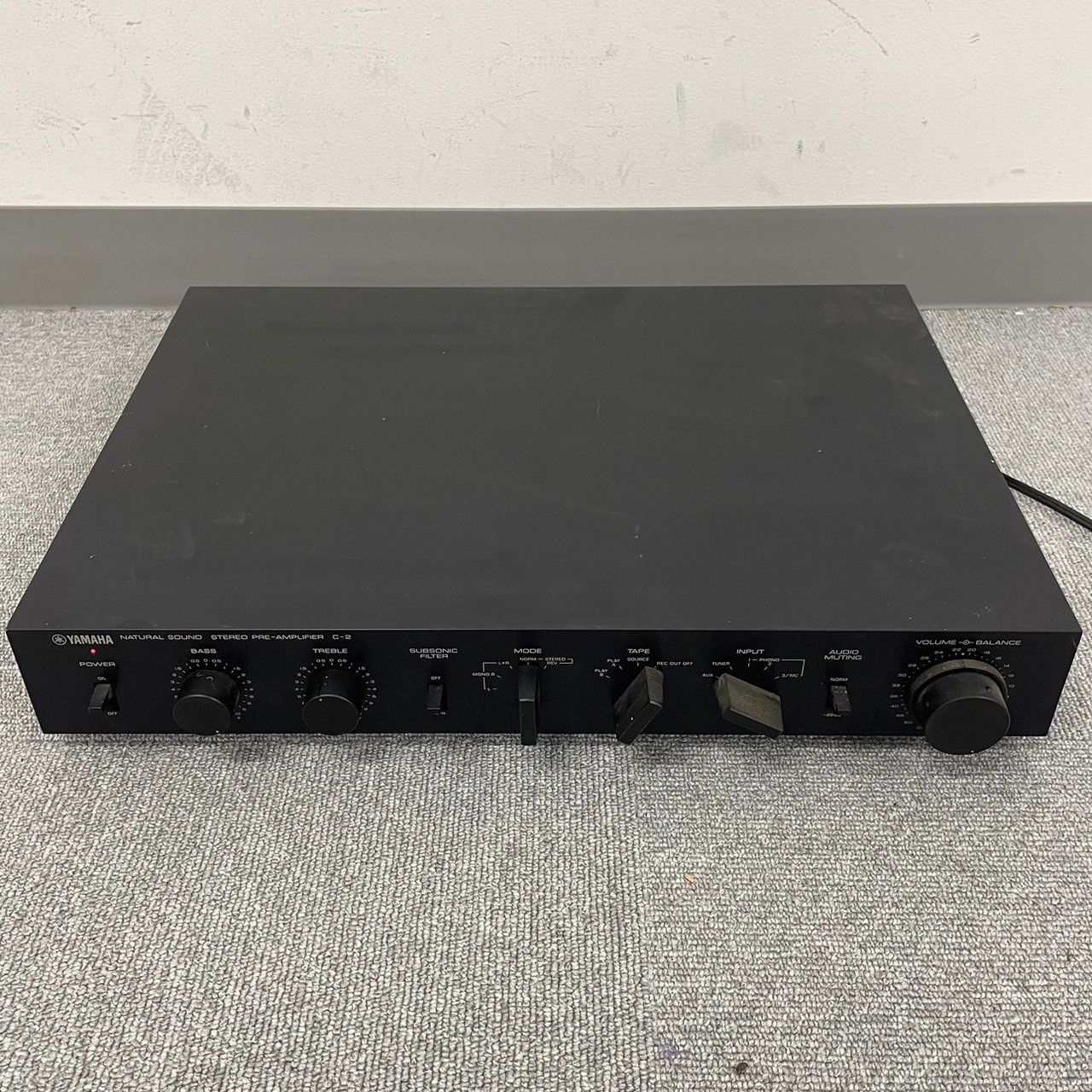 CH B103-SB2-1522 YAMAHA ヤマハ NATURAL SOUND STEREO PRE-AMPLIFIER C-2 プリアンプ 通電 済み