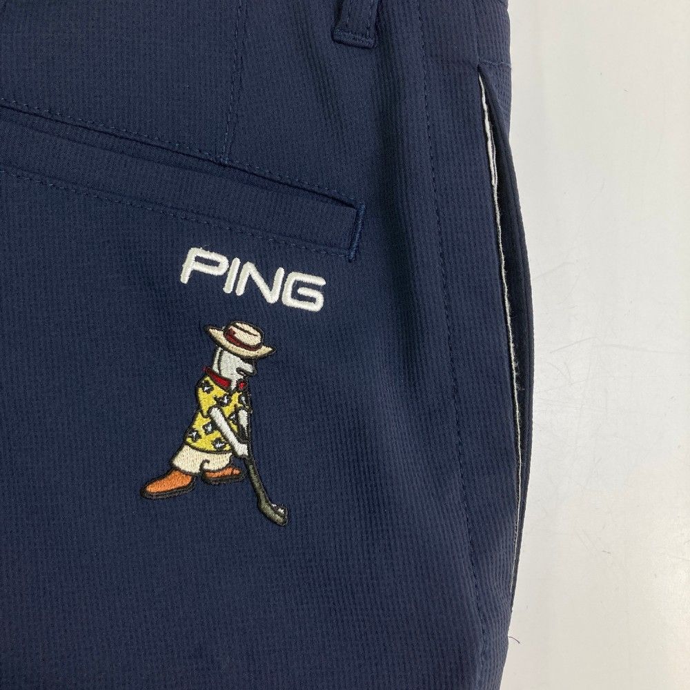 サイズ：S PING ピン 2023年モデル ロングパンツ  ネイビー系 [240101462145] ゴルフウェア メンズ ストスト サイズ：S PING ピン 2023年モデル ロングパンツ ネイビー系