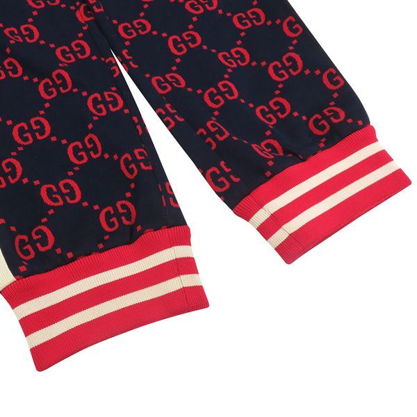 パンツ ネイビー|赤