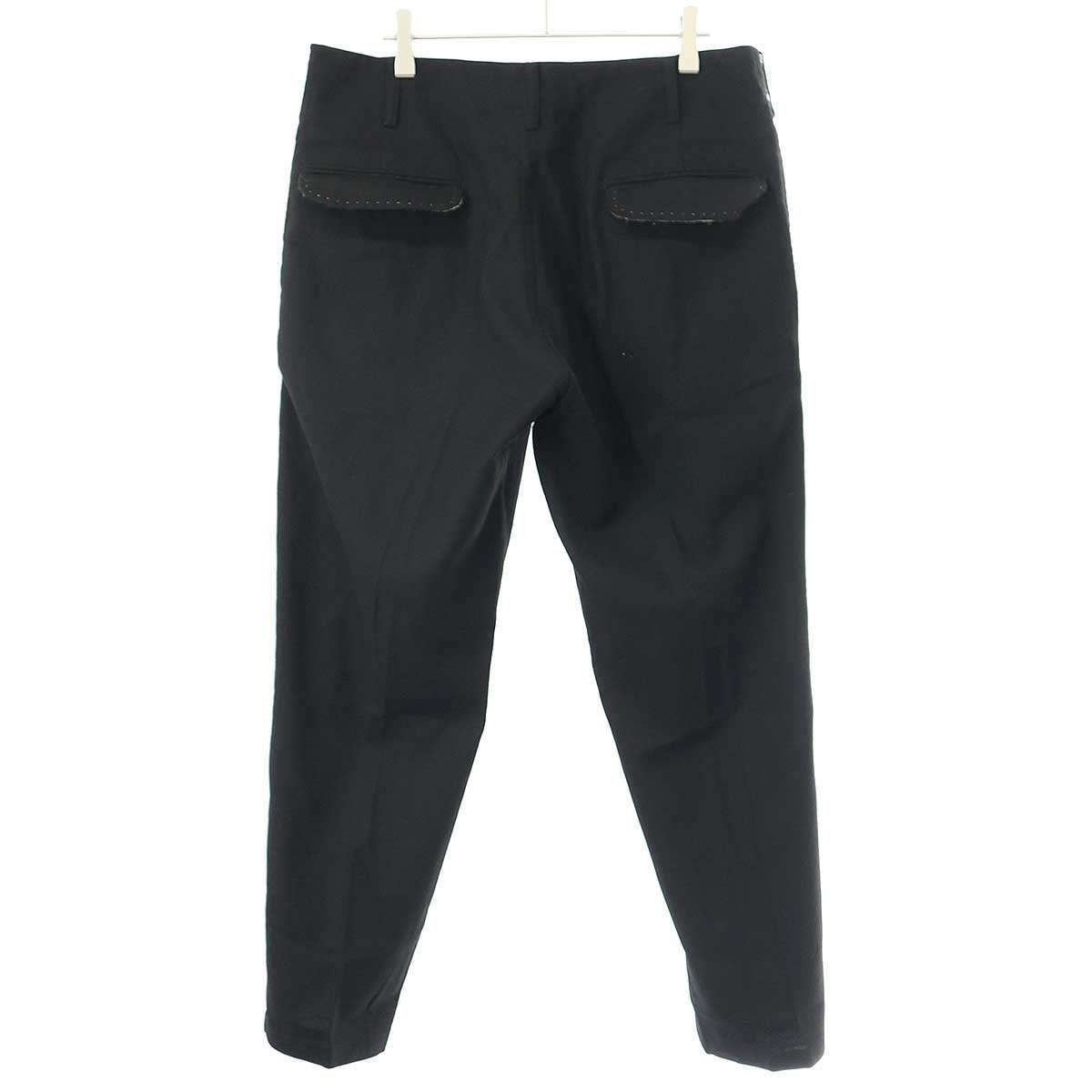 ヨウジヤマモト　プール　オム ブラック 綿　麻セットアップスーツ ヨウジヤマモト プール オム ブラック 綿 麻セットアップスーツ