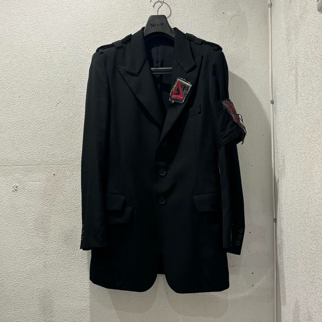 Yohji Yamamoto POUR HOMME ヨウジヤマモトプールオム HR-J18-100 / 肩章付き躾止めJKT ウールギャバ ジャケット【表参道t】  - メルカリ