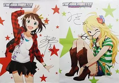 【非売品・超希少】天海春香 星井美希 B2サイズ リバーシブル ポスター 非売品・超希少】天海春香 星井美希 B2サイズ リバーシブル