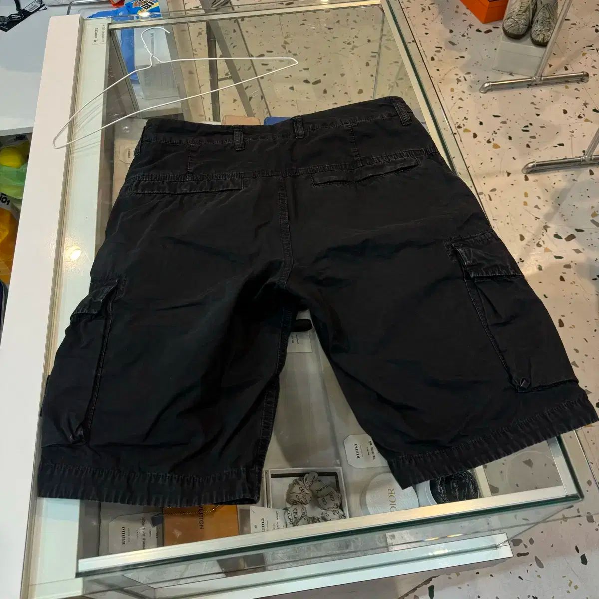 ストーンアイランド　カーゴハーフパンツ　ブラック　W32 STONE ISLAND ストーンアイランド ハーフパンツ カーゴパンツ