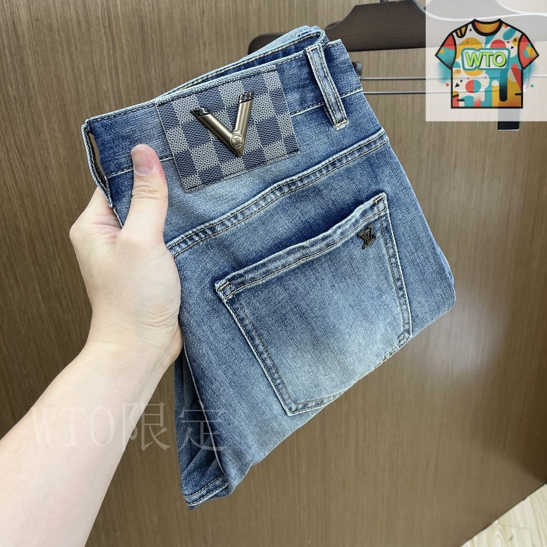 【25SS 最高品質日本製生地】Louis Vuitton ストレートジーンズ ハイウエストジーンズ ｜ルイ・ヴィトン 公式サイト - 1ACD66