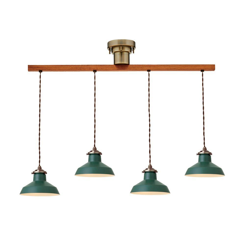 インターフォルム Gien Dangle 4 ペンダントライト グリーン