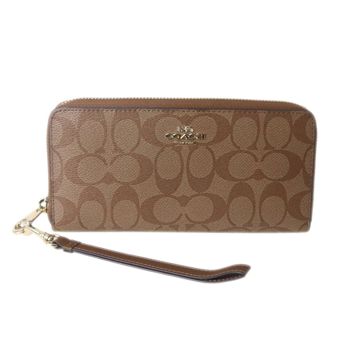 レディース コーチCOACH長財布 財布 シグネチャー ロング ジップ C4452