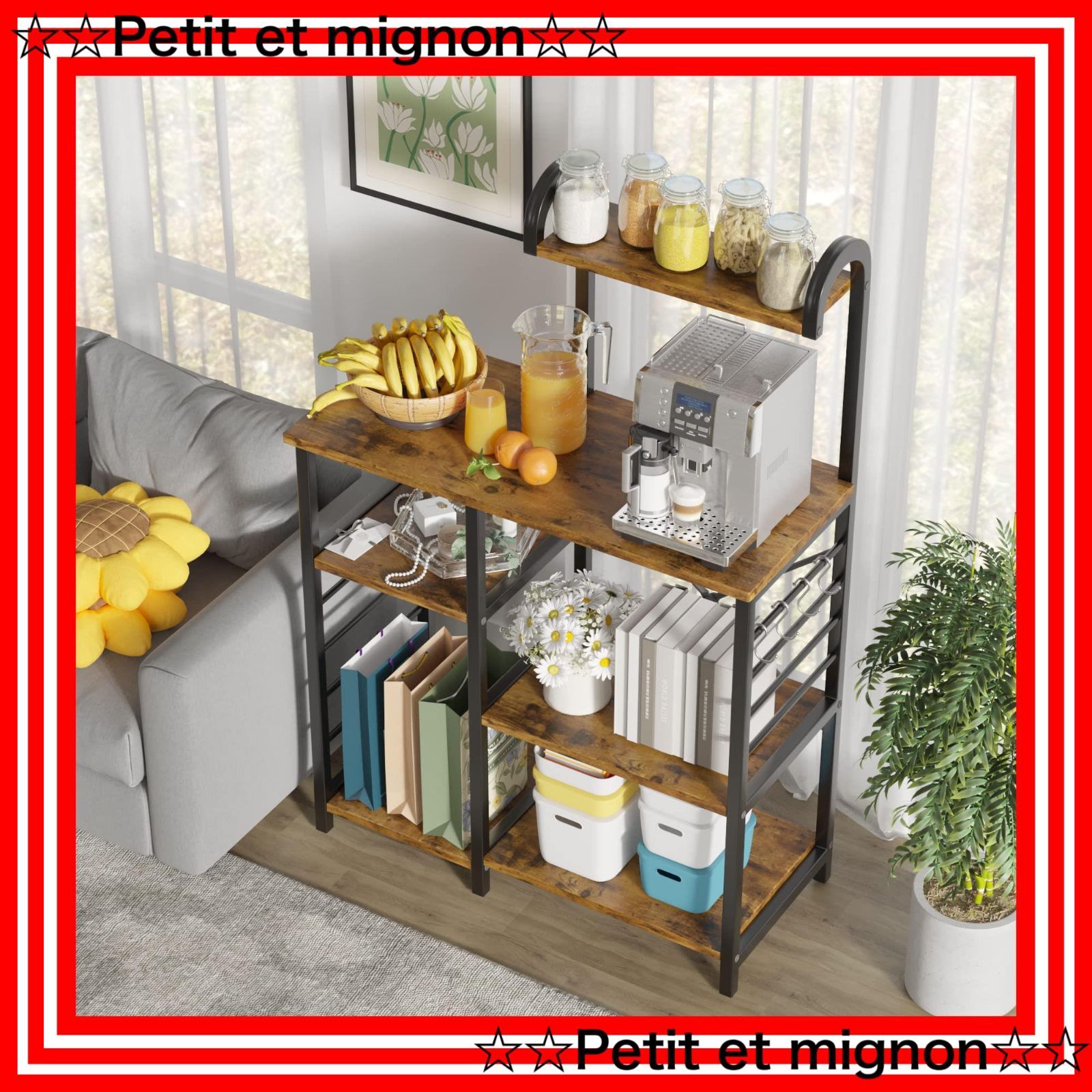 Alebertレンジラックレンジ台大型レンジ対応キッチンラック高さ