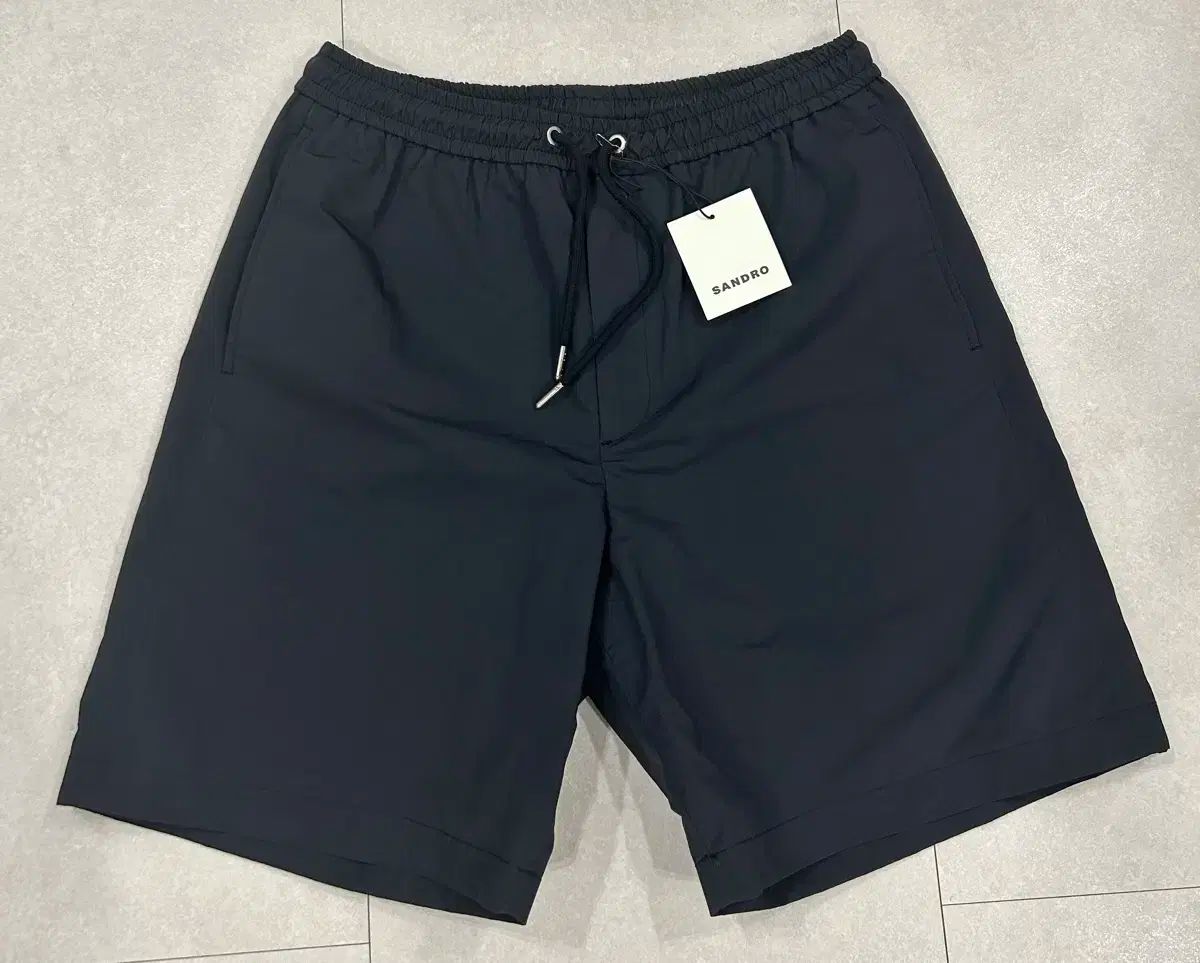 SANDRO サンドロ 24SS ナイロン ハーフパンツ ショートパンツ 黒 30 サイズ