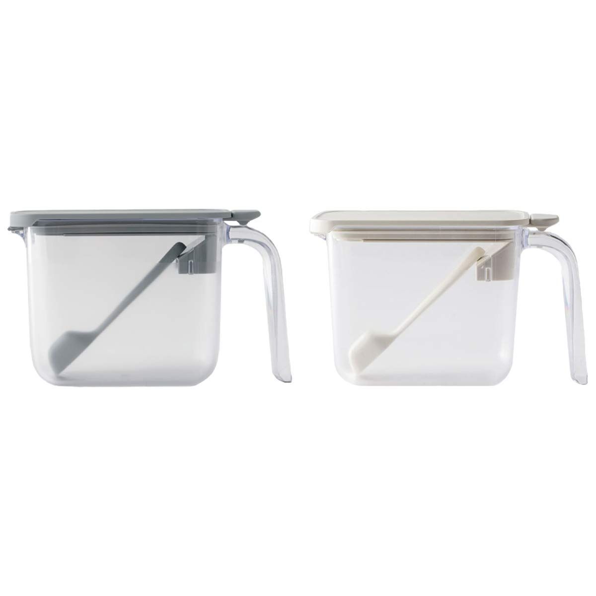 新品 マーナ Marna 調味料ポット グレー・ホワイト 2種セット