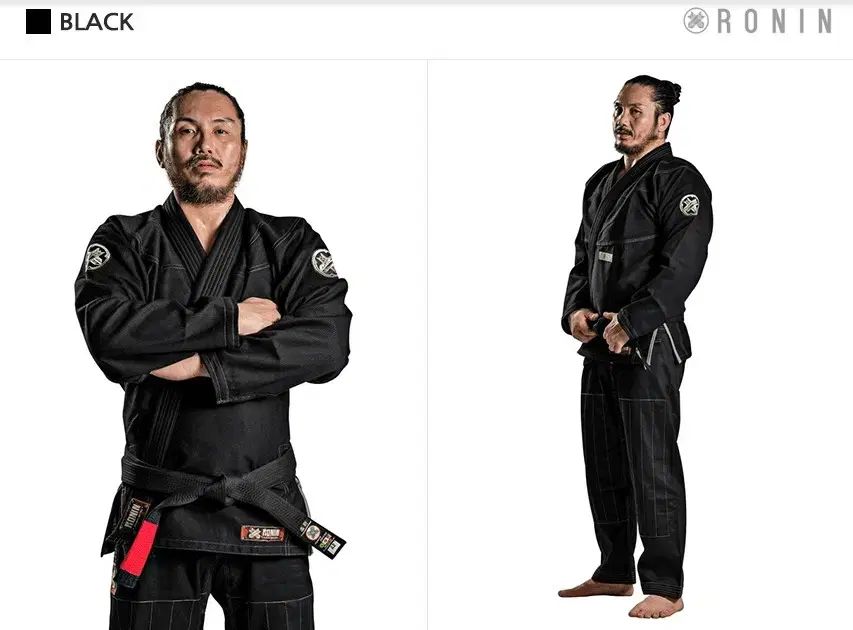 柔術 Jiu-Jitsu 胴着 ローニン 黒沢 ブラック a1