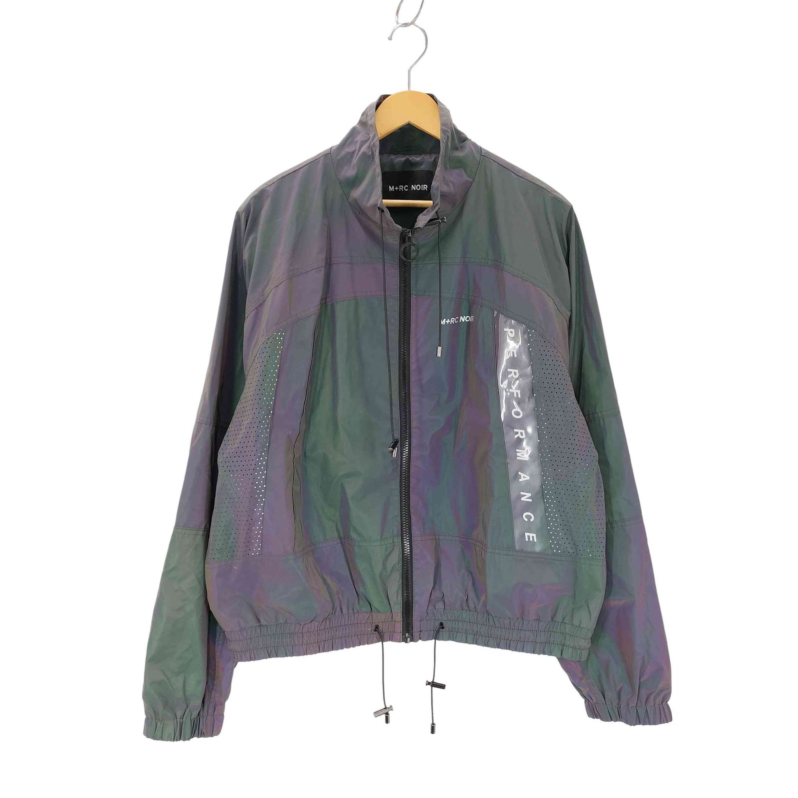 M+RC NOIR マルシェノア リフレクター短丈ナイロンジャケットY2K M+RC NOIR マルシェノア リフレクター短丈ナイロンジャケットY2K