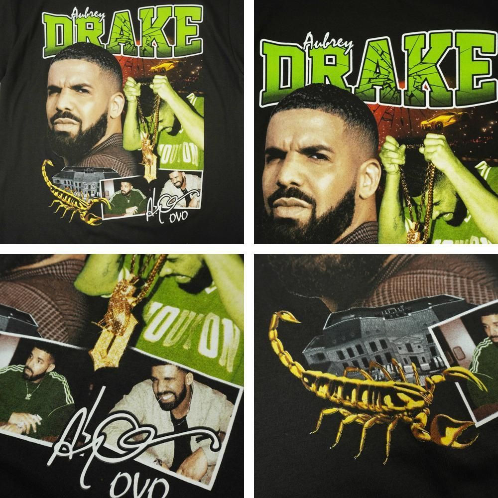 ドレイク Tシャツサイズ有 ラップティーrap drake - メルカリ