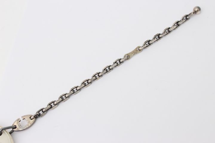 美品　エルメス　雪の結晶　レザー　バッグチャーム　キーホルダー　SV925 1 エルメス キーホルダー スノーフレーク SV925/レザー 雪の結晶