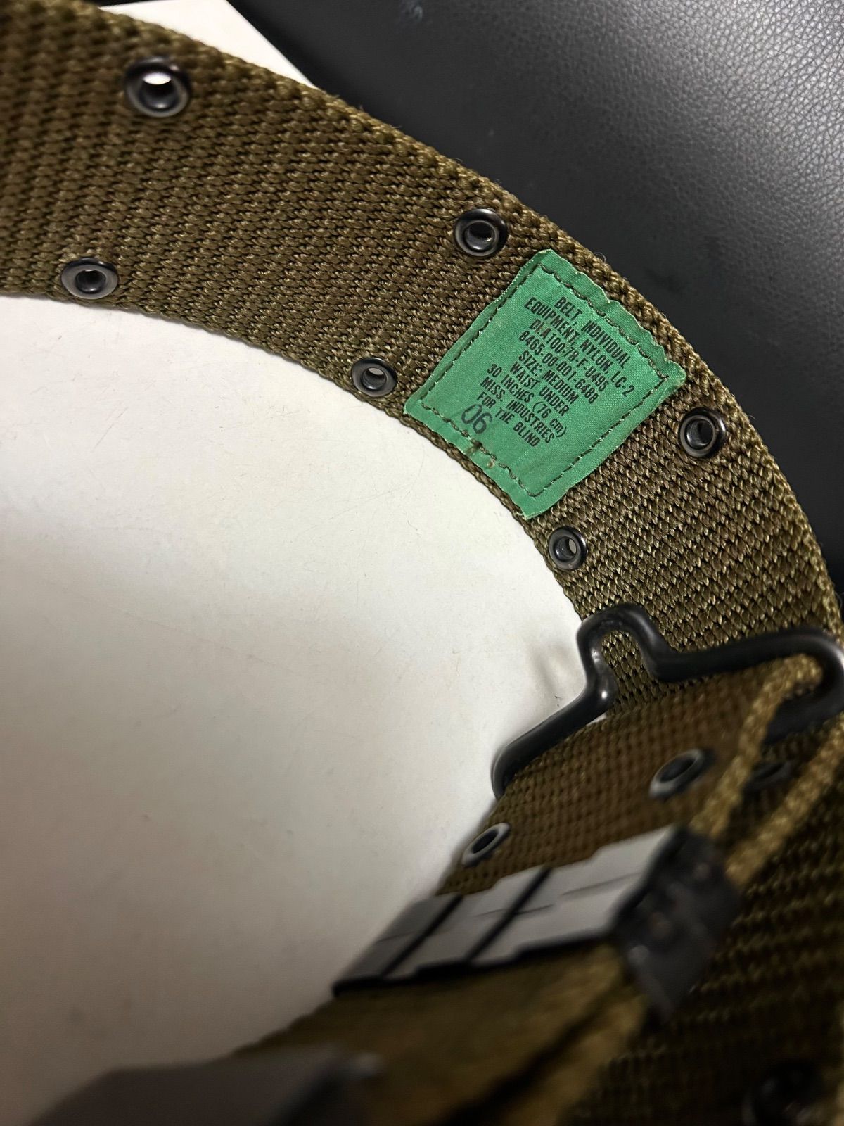 パンキッシュ米軍実物ヴィンテージ期78年製金具ホールドBANDOLIERベルト