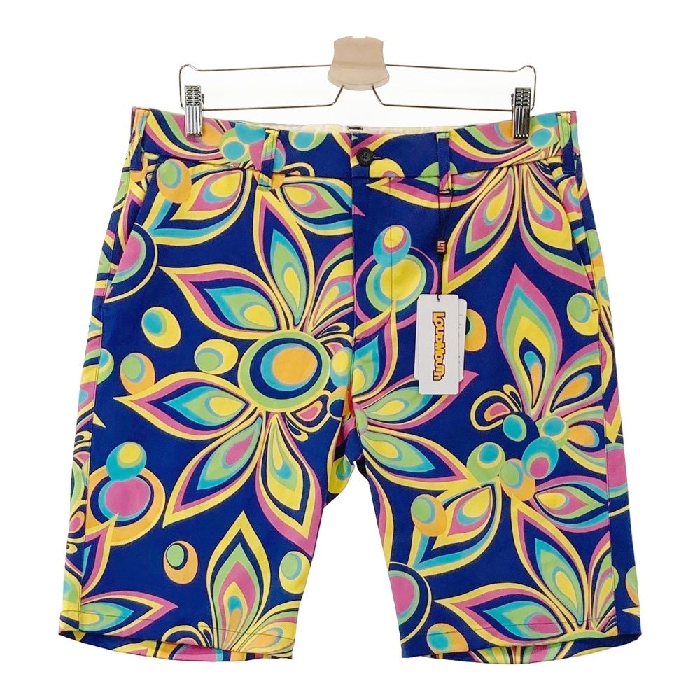 サイズ LL LOUD MOUTH ラウドマウス ハーフパンツ シャガデリック 総柄 ネイビー系 240101533227 ゴルフウェア メンズ ストスト