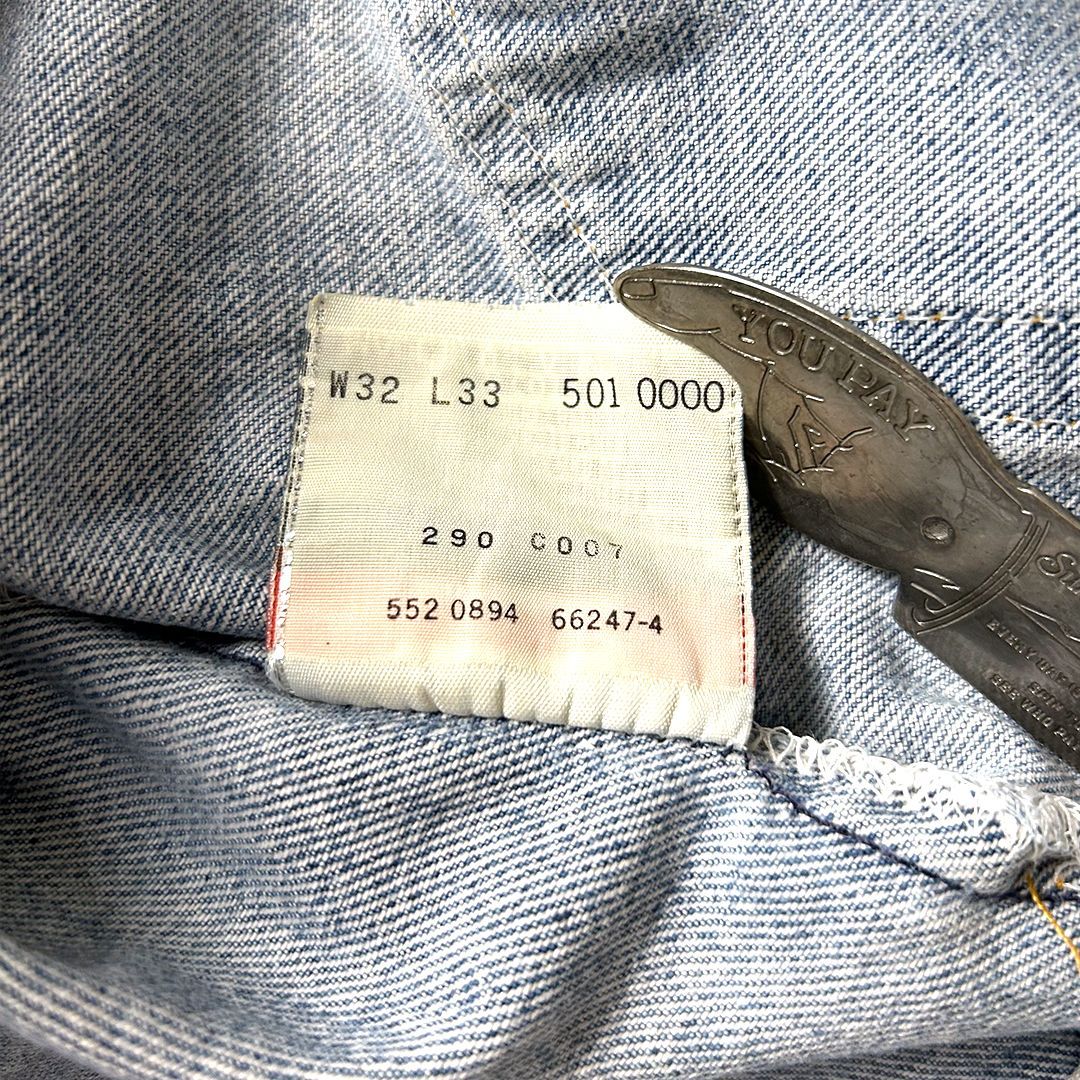 Levi's 501xx デニムパンツ USA製 W32 L33（実寸W29 L29）90s