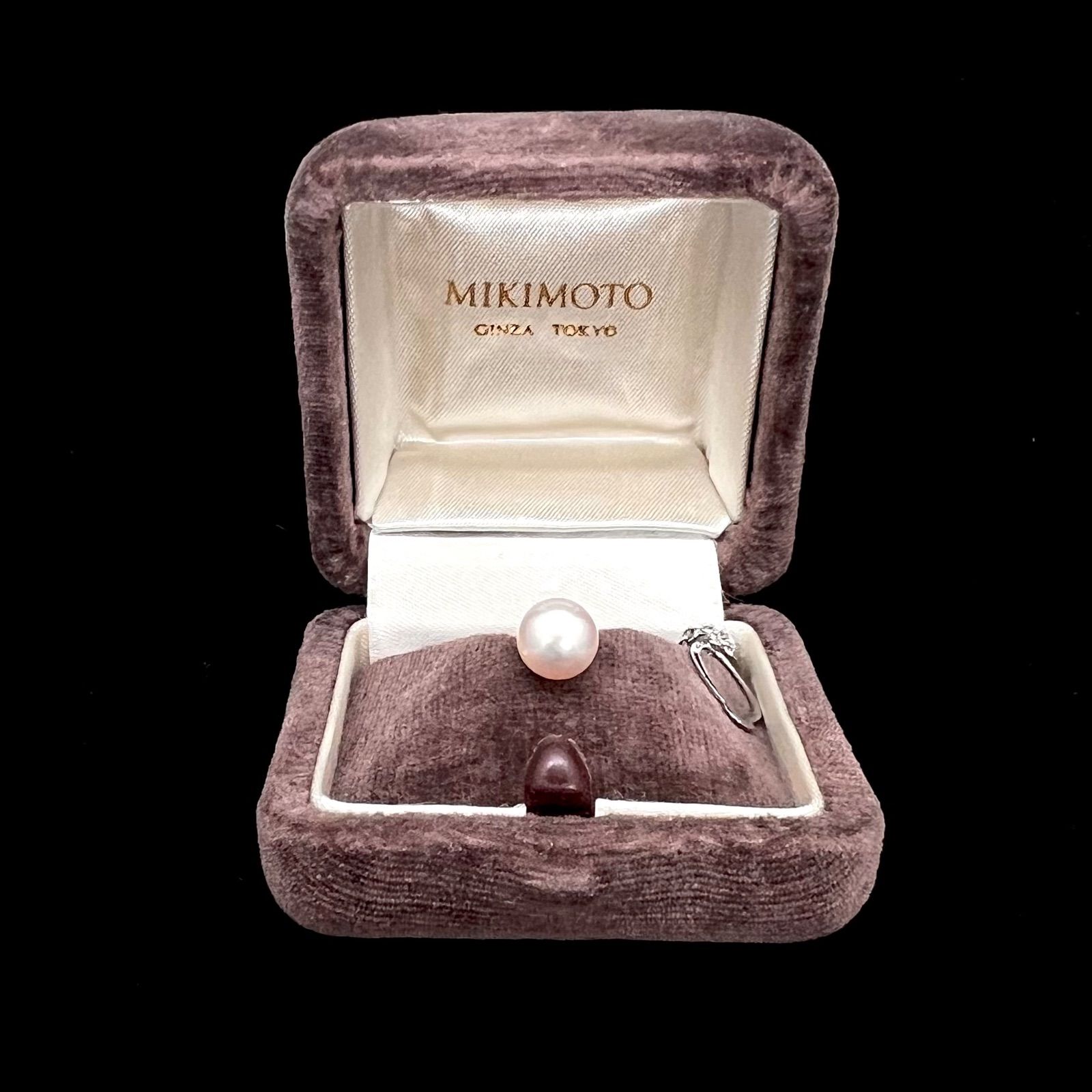 美品✨MIKIMOTO ミキモト　K14  パール　タイピン　ネクタイピン MIKIMOTO ミキモト タイピン K14イエローゴールド パール メンズ